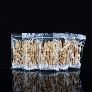 Hisopos desechables de algodón Hirozumi de 10 cm con una sola punta para desinfección de heridas, limpieza cosmética e higiene - Product Image 1