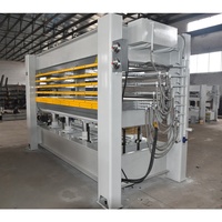 Machine de presse à chaud 4 8 8ft 1 2 3 4 5 6 Machine de presse à chaud hydraulique à bois multicouche pour porte en bois contreplaqué MDF