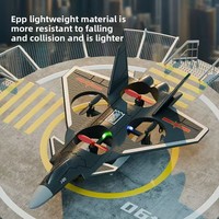 Avion de Chasse en Mousse EVA 4 Canaux Modèle J-20, Jouet d'Avion à Glisse pour Utilisation Intérieure avec Capture Vidéo FHD 1080p