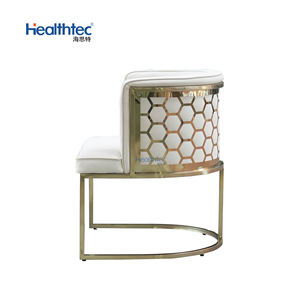 नाखून सैलून फर्नीचर सफेद लक्जरी पेडीक्योर ग्राहक कुर्सी के साथ धातु पैरों के साथ - Product Image 5