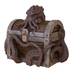 Boîte à dés de coffre au trésor Cthulhu recouverte de tentacules thalassophobie démoniaque en résine de haute qualité fabriquée à la main au design personnalisé - Product Image 1