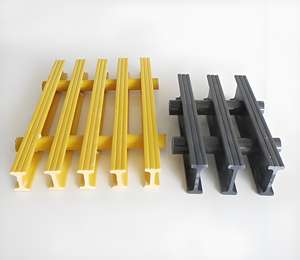 引張りガラス格子滑り止め軽量成形FRPプラットフォームフローリング通路耐久性工業用グリット表面 - Product Image 4