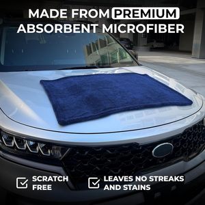 Paño de Microfibra de Alta Densidad con Bucle Retorcido, Ecológico, para Lavado de Autos, Sin Pelusas, Súper Absorbente, de Secado Rápido, Profesional - Product Image 4