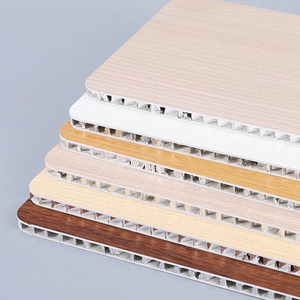 Chất lượng cao gỗ màu nhôm tổ ong Bảng điều khiển cho tàu tường phân vùng trang trí tường mái bánh sandwich Bảng điều khiển - Product Image 5