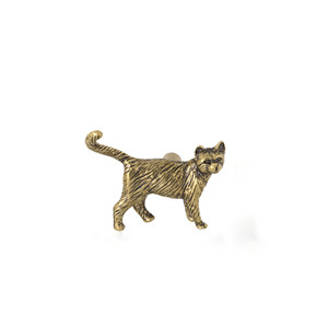 Cute Cat Brass <strong>Door</strong> Handle, European &amp; American Style, Metal Decorative Pull for Cabinets - Product Image 2