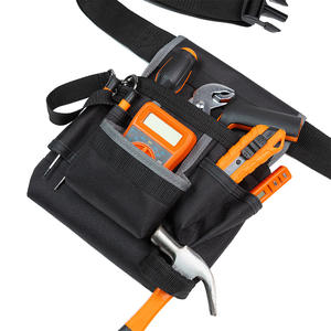 YB-012 Tool Waist Bag 15-19 Pockets Adjustable <b>Strap</b> <b>Buckle</b> Closure Multi Functional Crossbody Tool Bag - Product Image 1