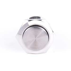 Interrupteur à <span class=keywords><strong>bouton</strong></span>-poussoir métallique HUSA, best-seller, 22 mm, sans éclairage, marche/arrêt, IP65, normal ouvert, momentané - Product Image 3