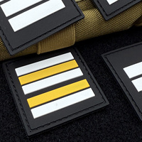 En Stock Écusson PVC Velcro Grades de Brigadier Gendarmerie Galon Poitrine Chevron de Grade Écussons PVC Badges