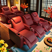 Luxus Modern Home Cinema Chair Liege Sitz gelegenheiten mit Sesseln für Villa Keller Holz material für den Home Office-Einsatz