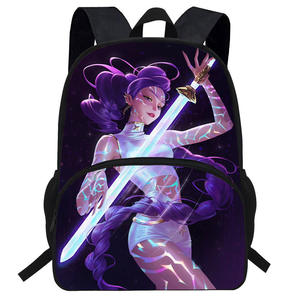 Huntrix Demon Hunters Mochila con estampado de anime para estudiantes y fanáticos de Cosplay Diseño ligero y duradero - Product Image 5