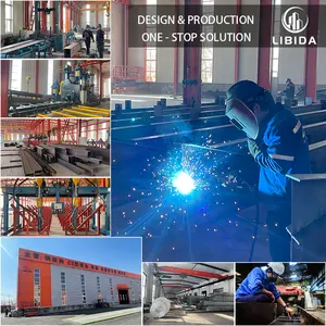 China New Steel Structure Hotel Office Building Sheds Storage Prefabricated Metal Frame Warehouse Workshop With Free Design