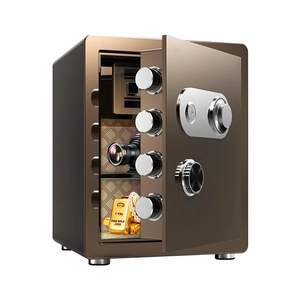 Coffres-forts économiques en acier laminé à froid avec serrure à clé pour la sécurité domestique et la protection contre le feu - Prix fabricant - Product Image 1