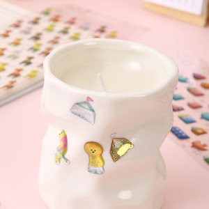 <span class=keywords><strong>Adesivi</strong></span> Decorativi in PVC Dorato Stile Giapponese e Coreano, Decorazioni per Scrapbook, <span class=keywords><strong>Adesivi</strong></span> Laser Lucidi per Ragazze, Decorazioni Fai-<span class=keywords><strong>da</strong></span>-Te - Product Image 6