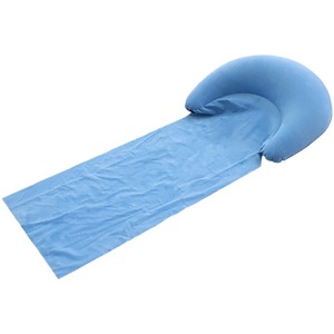Colchoneta Inflable para Playa, Color Azul Claro, Individual, para Dormir al Aire Libre, Portátil, Fácil de Plegar y Transportar - Product Image 1