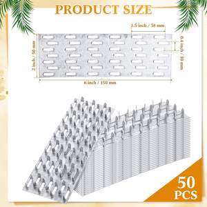 Plaque de fixation en acier inoxydable antirouille à double denture de haute précision pour poutres en bois, service OEM - Product Image 4
