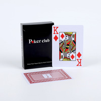 Cartes à jouer en plastique de haute qualité, écologiques, 0,325 mm d'épaisseur, double face, mat blanc, Deskjoy, coins carrés personnalisés
