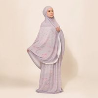 Robe de prière Naila pour femmes avec boucles pour les doigts, vêtements islamiques modestes