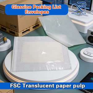 Busta Ecologica Trasparente in Carta Glassine Autoadesiva per Spedizioni, Fatture, Documenti e Liste di Imballaggio - Product Image 1