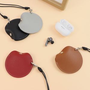 PU Leather Handmade Embossed Design Portable Hanging Necklace Earphone Pouch Mini Pendant Storage <b>Bag</b> for Women Promotional Gift - Product Image 3