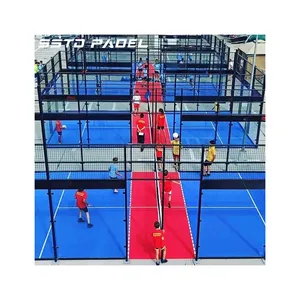 SSTD Sports 10*6m Calidad garantizada Panna Cage portátil Campo de fútbol Street padbol Court con Red cancha de fútbol