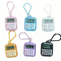 Montre pour étudiant avec calculatrice électronique, pendentif pour afficher l'heure, effectuer des calculs, afficher la date, calculatrice numérique, porte-clés