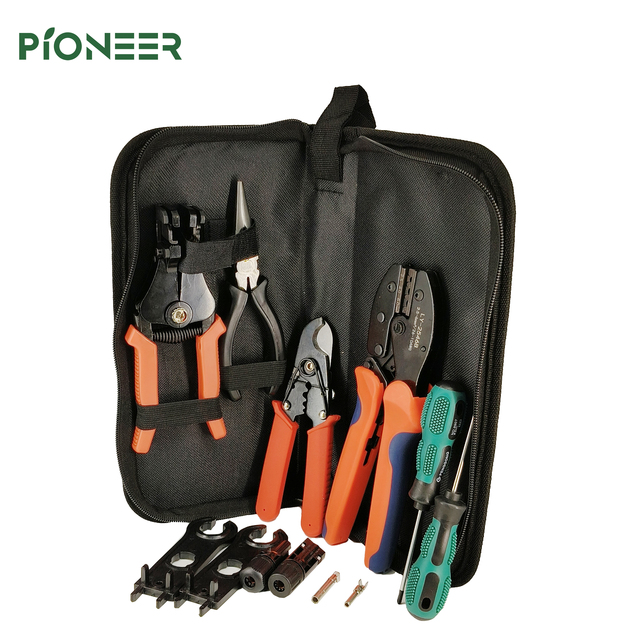 Hand Tool Cable Stripper and Pliers Kit for Solar Panels Crimper Solar Connector PV Wire Tool for Solar System
