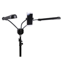 Simock Nouveau Kit d'Éclairage Professionnel LED 50W à Double Bras pour Tatouage, Esthétique, Maquillage, Extensions de Cils, Outils en Plastique