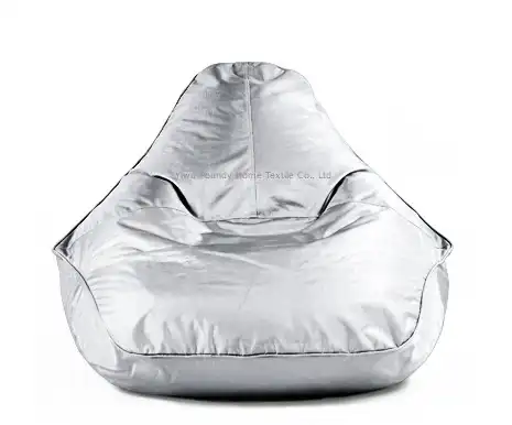 silver color Amazon hot sale filling cute outdoor beanbag bean bags chair sofa