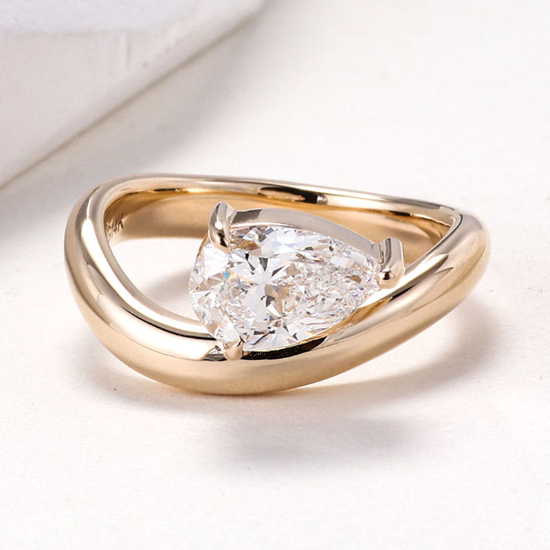 แหวนเพชรแล็บทองแท้ 18k