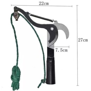 Lopping <b>Shears</b> Alloy Steel Blade 27cm Length Butterfly Design Pruning Branches Garden <b>Tool</b> Manual Operation Rubber Handle - Product Image 1