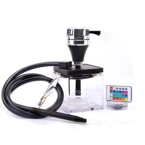 Usa Mairun USA 823 Chicha haut de gamme 1 tuyau en plastique finition laquée écologique, mini portable avec étui, contrôle électrique LED pour voyage - Product Image 1