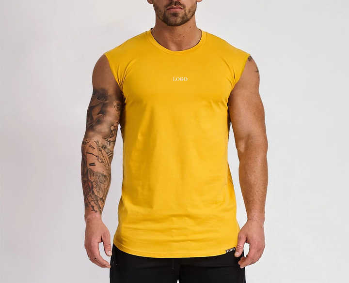 yellow workout top