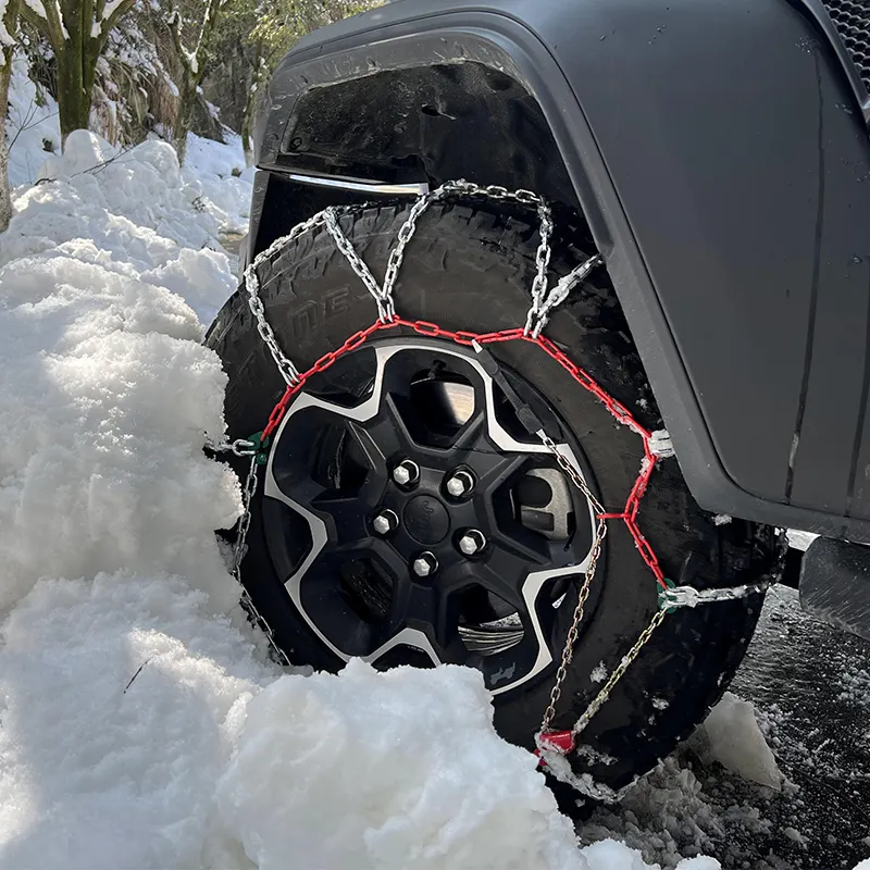BOHU-cadenas de nieve para neumáticos, cadenas de nieve para tractor, aleación de acero, cadena de nieve 4WD