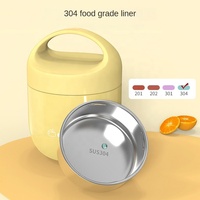 Nouveaux produits Contenant alimentaire scolaire personnalisé Thermos Flacon à soupe Isolant en acier inoxydable Thermique Bento Boîte à lunch pour enfants