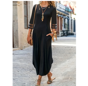Vestido Largo Boho Manga Corta - ROMA Style Collection