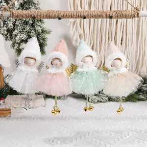 23 साल क्रिसमस की सजावट बताया टोपी जाल क्रिसमस लड़की गुड़िया लटकन क्रिसमस गुड़िया Angel बच्चों उपहार