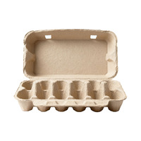 Cartons et boîtes à œufs de haute qualité, écologiques, en pulpe renouvelable, biodégradables, 12 unités, personnalisables, recyclables, fabriqués en Chine