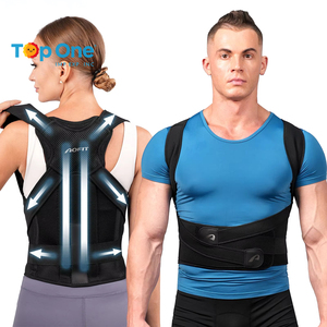 Top One Factory Supply Cómodo Poliéster Cinturón de soporte para la espalda para adultos Marca personalizada Corrector de postura del hombro Función de protección - Product Image 2