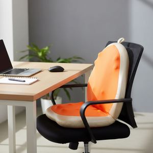Nouveau Masseur sans fil transfrontalier pour le dos et la taille avec compresse chaude, coussin de massage lombaire et cervical, contrôle de la minuterie, USB - Product Image 1