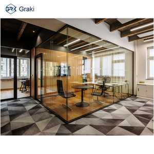 <span class=keywords><strong>Cloison</strong></span> en verre sans cadre Panorama pour bureau et entrepôt, design moderne, durable, absorption <span class=keywords><strong>acoustique</strong></span> hautement efficace - Product Image 4