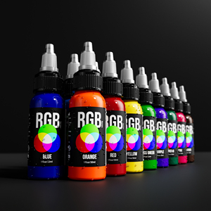 New Globe Famous Reach Certified 16 Colors <span class=keywords><strong>Tattoo</strong></span> Ink Set 30ML Botellas de precisión para artistas de tatuajes profesionales y principiantes - Product Image 1