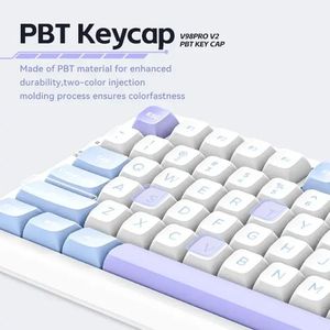 New VGN V98PRO V2 <b>wireless</b> RGB customizable hot-swappable switch, three-mode connection, mechanical <b>keyboard</b> for gaming - Product Image 5