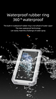 Vente chaude étanche étui de téléphone portable mural boîte de téléphone salle de bain douche universelle support de téléphone
