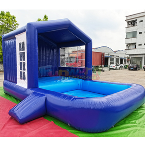 Barra de piscina inflable de calidad comercial para eventos de ocio al aire libre con carpa de sombra, piscina inflable - Product Image 1