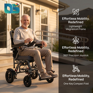 <span class=keywords><strong>รถ</strong></span><span class=keywords><strong>เข็น</strong></span><span class=keywords><strong>ไฟฟ้า</strong></span>สำหรับผู้ใหญ่แบบพกพาสำหรับการเดินทางทางอากาศที่ทำจากคาร์บอนไฟเบอร์  พร้อมจักรยาน<span class=keywords><strong>มือ</strong></span>สำหรับขับเคลื่อน - Product Image 4