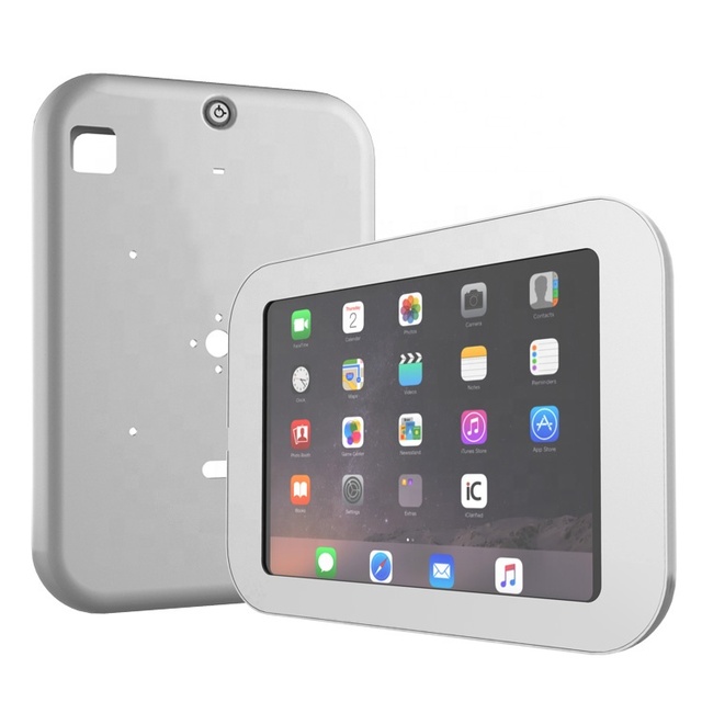 Universal Lockable Metal Plastic Tablet Case for iPad 10.2 to 11 Inch Security Enclosure Adjustable Holder