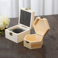 Boîte en bois personnalisée faite à la main pour cadeaux, boîte de rangement pour bijoux en pin, couleur bois, avec logo, emballage pour bijoux