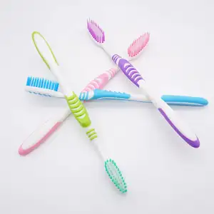 Wholesale 4 Color Toothbrush Popular Adult Toothbrush Non-slip Handle Cheap Hot Selling Teeth Brush