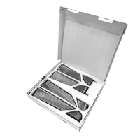 Coques d'enceintes en acier inoxydable or/argent avec éclairage d'ambiance pour BMW Nouvelle X3 G45, accessoires de garniture intérieure de voiture