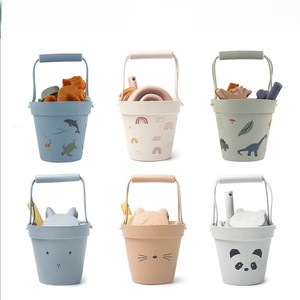 Set <span class=keywords><strong>da</strong></span> Spiaggia in Silicone: Secchiello e <span class=keywords><strong>Attrezzi</strong></span> Creativi Portatili per Scavare nella Sabbia - Product Image 3